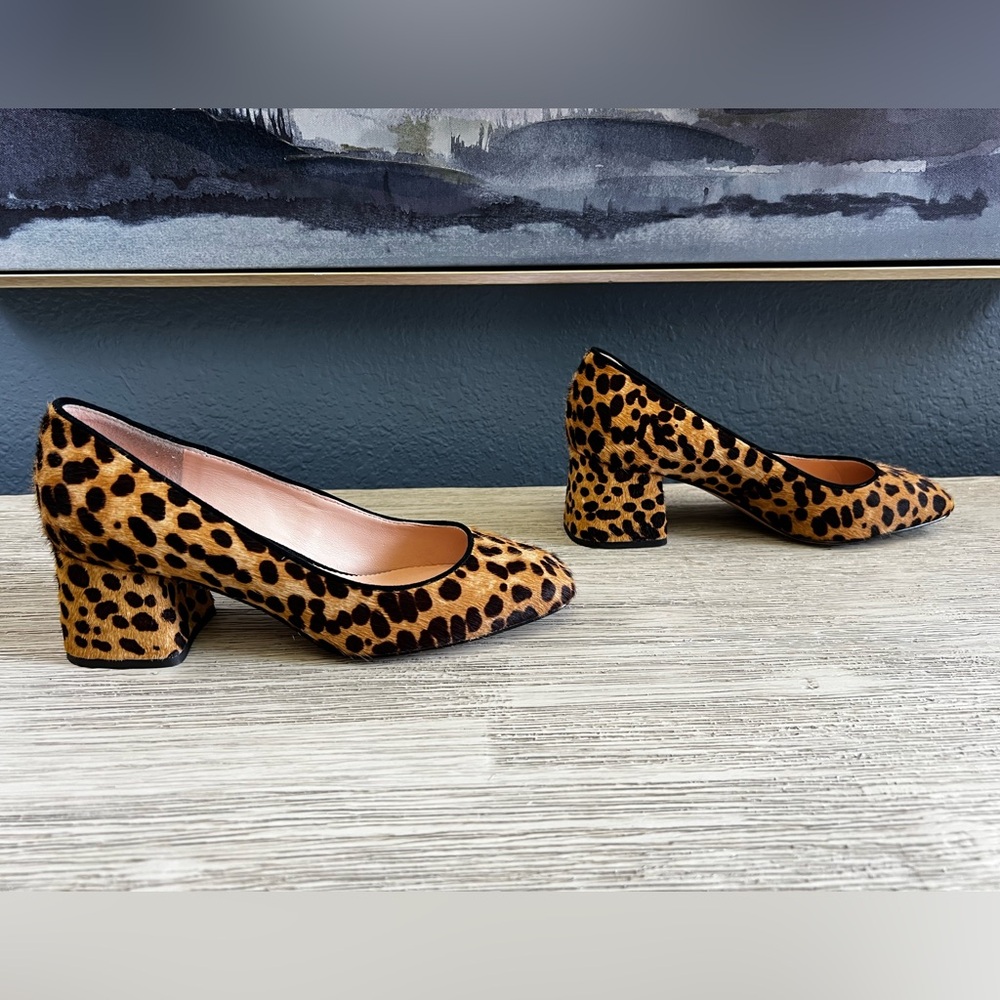 J. Crew Leopard Print Block Heels - Picture 3 of 7